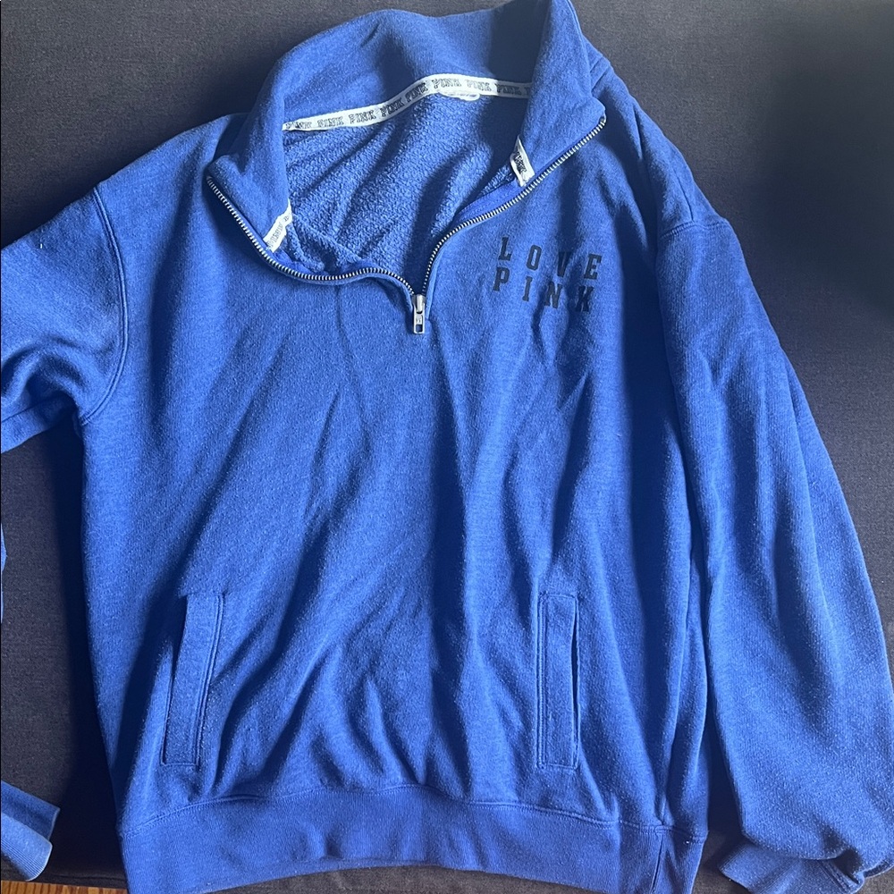 Victoria's Secret Royal Blue Love Pink Pullover
